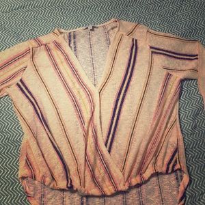 💵Striped hi-low top💵 3 for $15